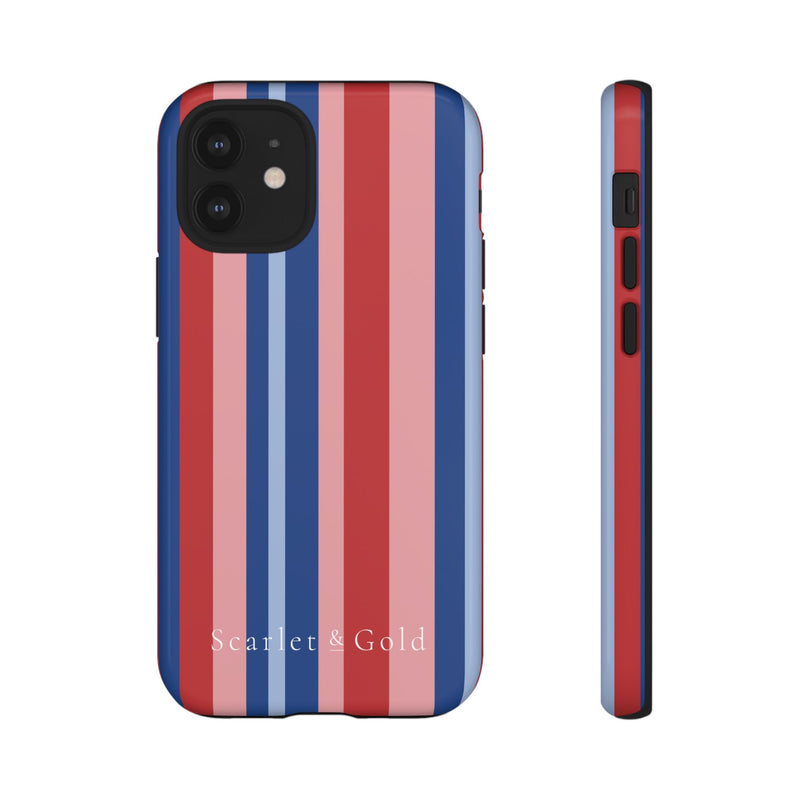 The Red & Royal Stripes | Phone Case