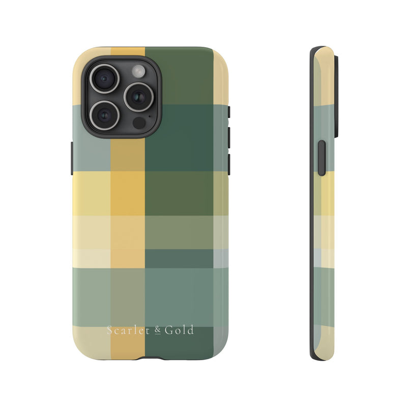 The Green & Gold Plaid | Phone Case