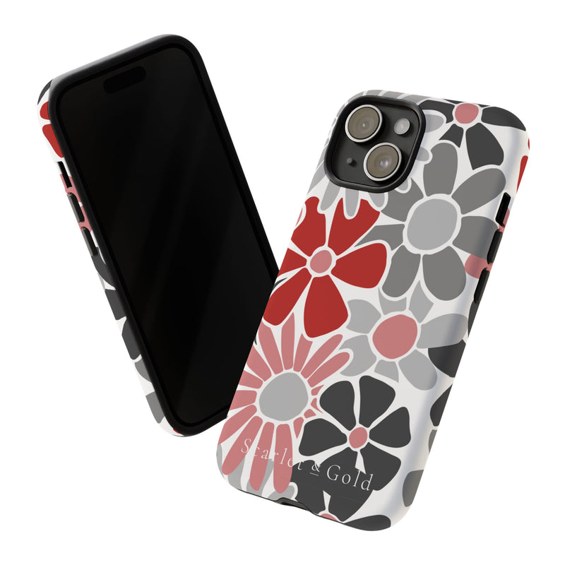 The Red & Black Floral | Phone Case