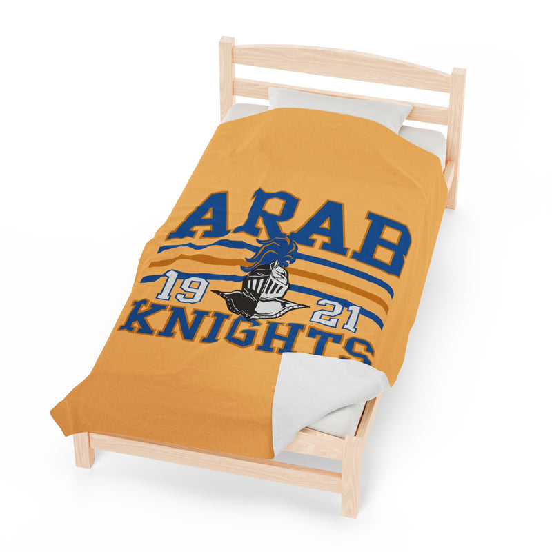 The Arab Knights Stripes | Velveteen Plush Blanket