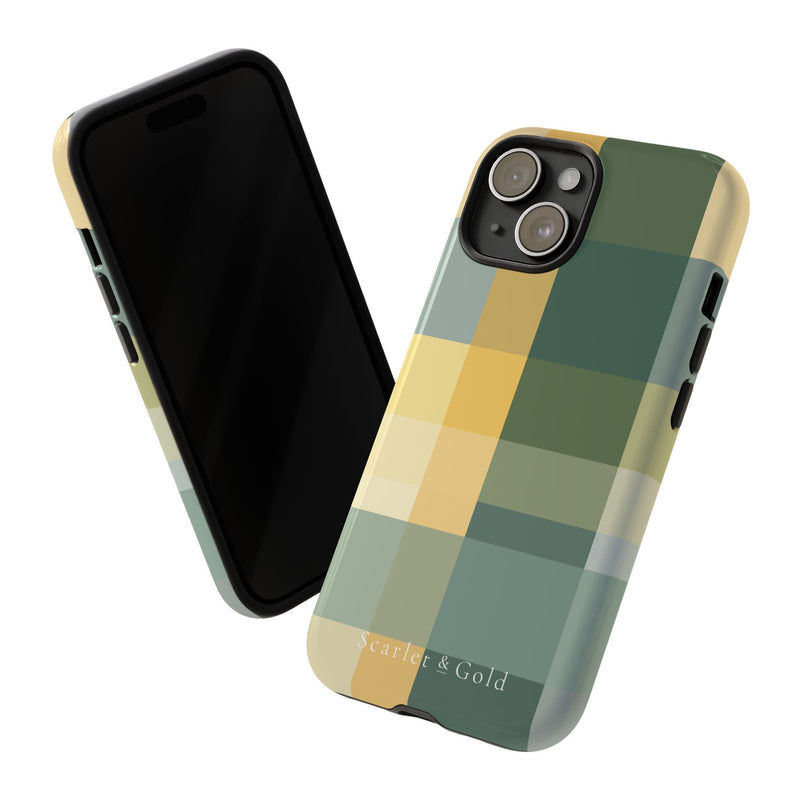 The Green & Gold Plaid | Phone Case