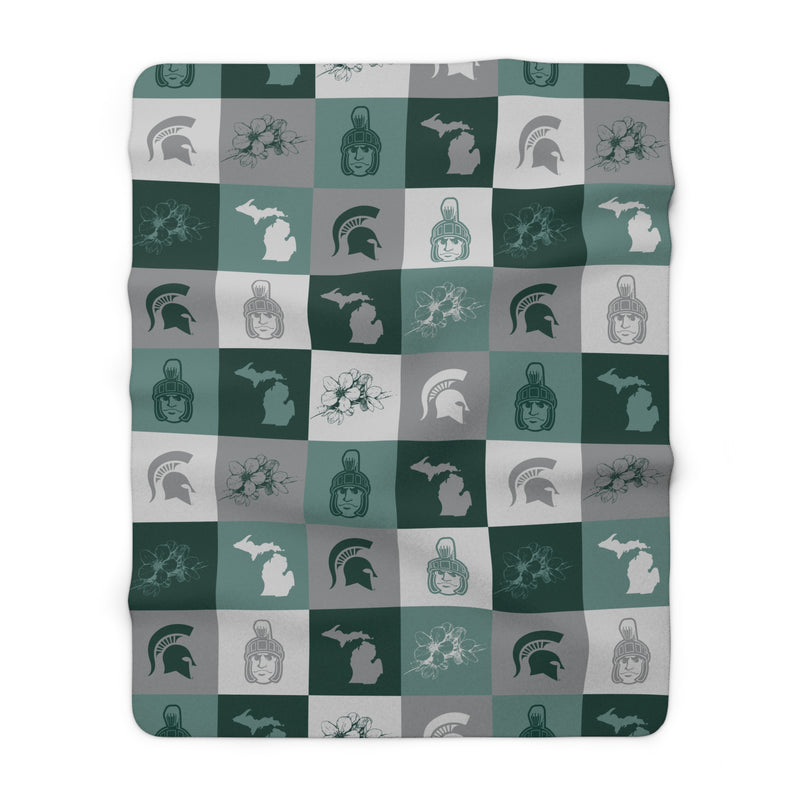 The MSU All the Things | Sherpa Fleece Blanket