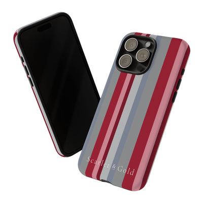 The Crimson & White Stripes | Phone Case