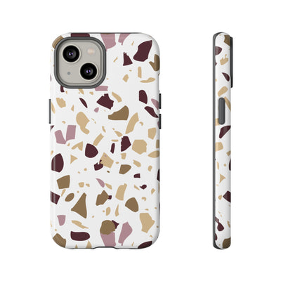 The Maroon & Gold Terrazzo | Phone Case