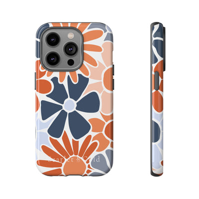 The Orange & Blue Floral | Phone Case