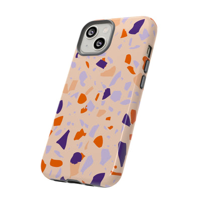 The Orange & Purple Terrazzo | Phone Case