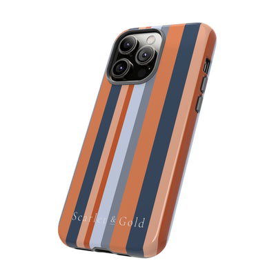 The Orange & Blue Stripes | Phone Case