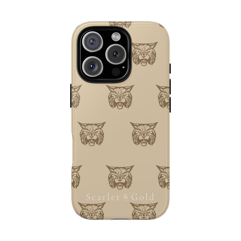 The Gold Bobcats Head Repeat | Phone Case