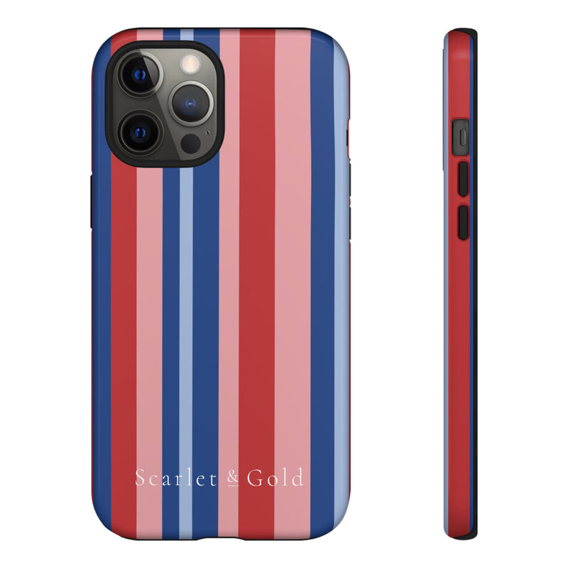 The Red & Royal Stripes | Phone Case