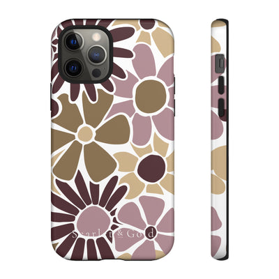 The Maroon & Gold Floral | Phone Case