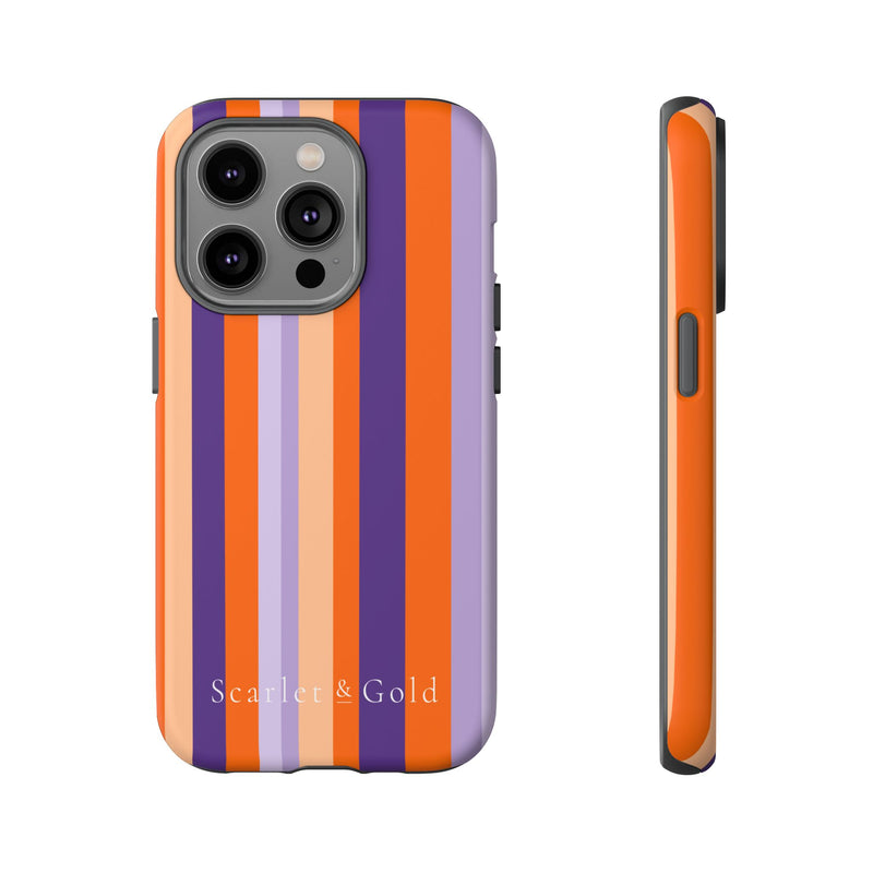 The Orange & Purple Stripes | Phone Case