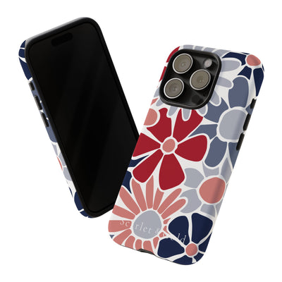 The Red & Blue Floral | Phone Case