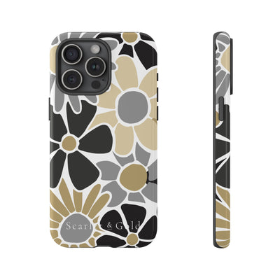 The Black & Gold Floral | Phone Case