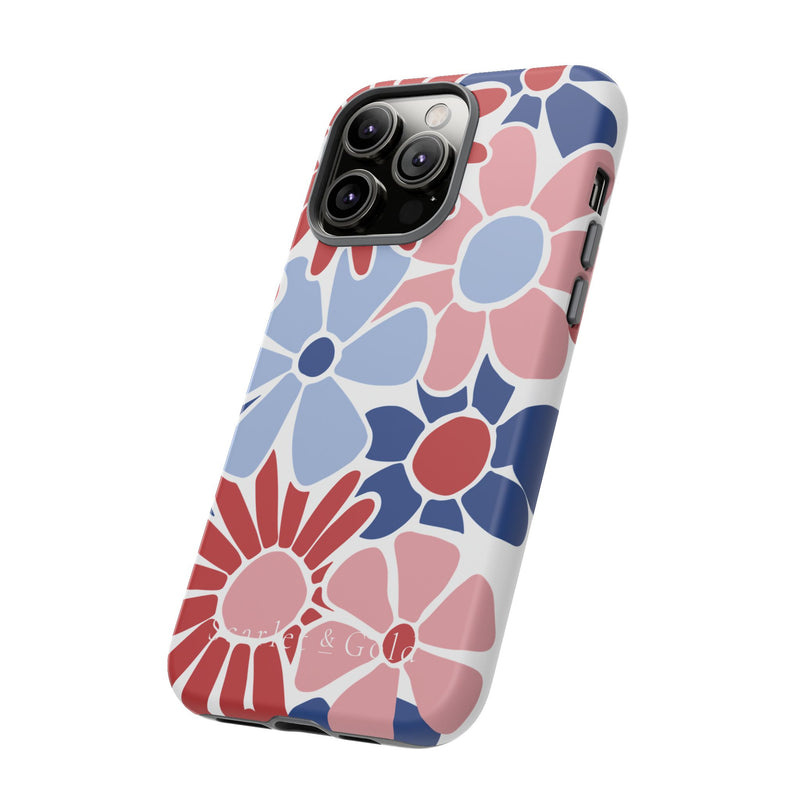 The Red & Royal Floral | Phone Case