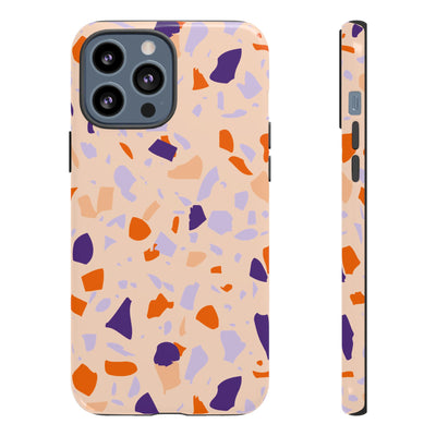 The Orange & Purple Terrazzo | Phone Case