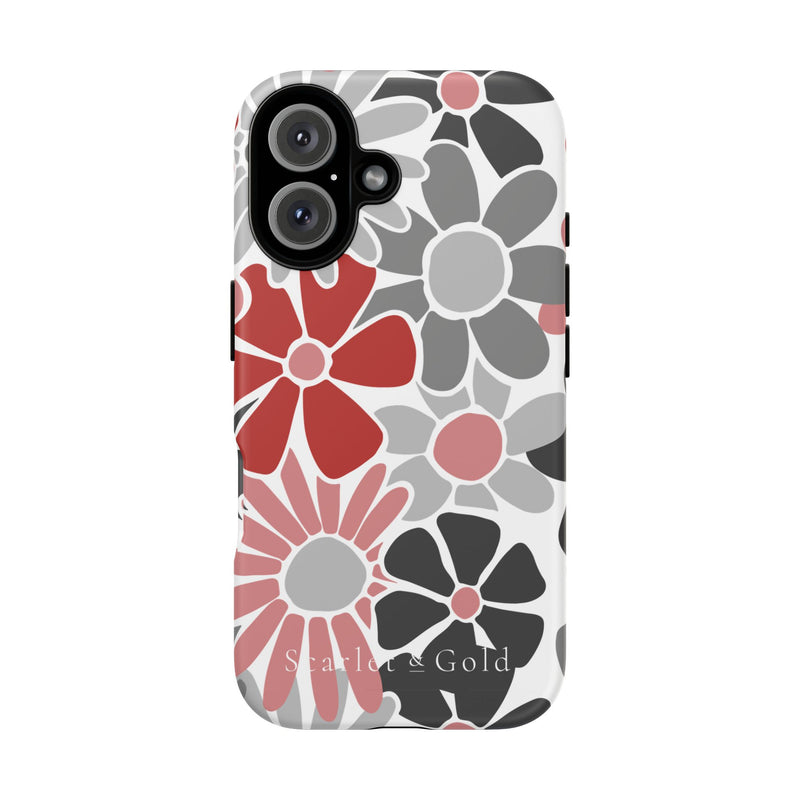 The Red & Black Floral | Phone Case