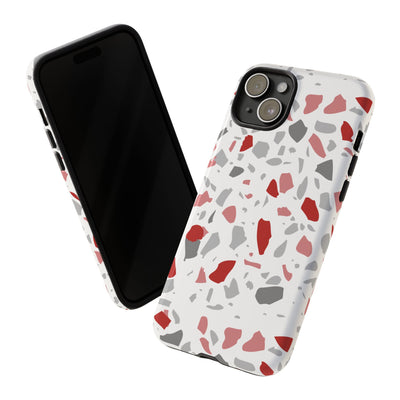 The Red & Black Terrazzo | Phone Case