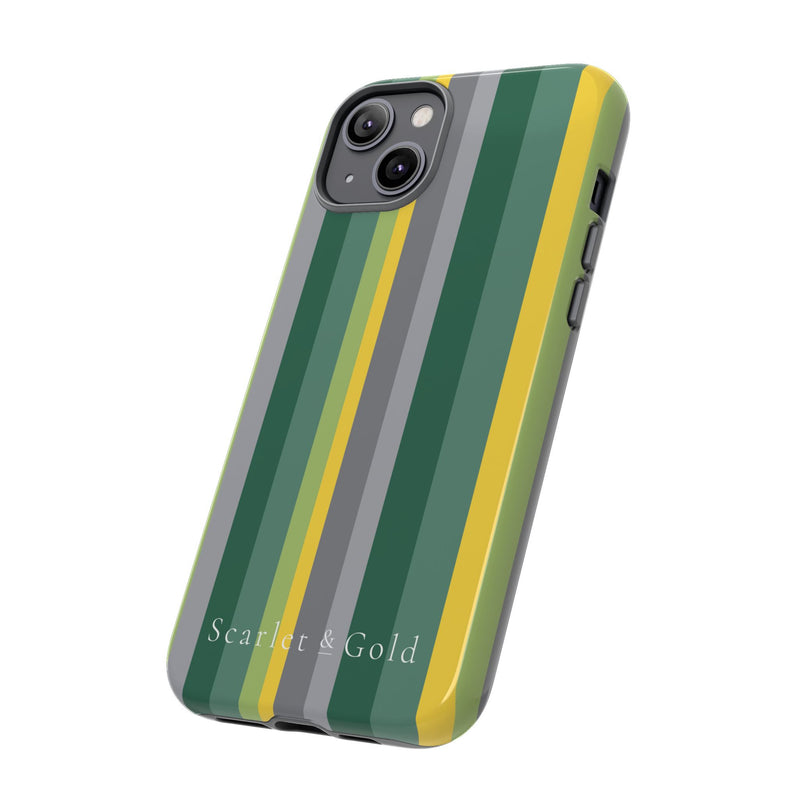 The Green & Yellow Stripes | Phone Case