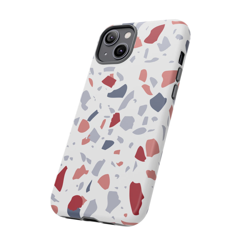 The Red & Blue Terrazzo | Phone Case