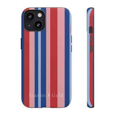 The Red & Royal Stripes | Phone Case