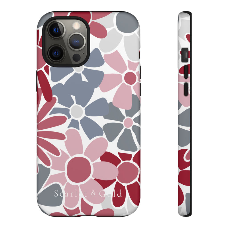 The Crimson & White Floral | Phone Case