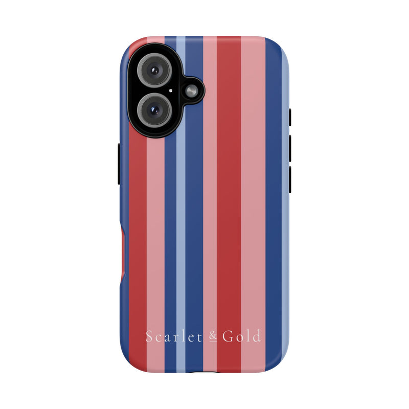 The Red & Royal Stripes | Phone Case