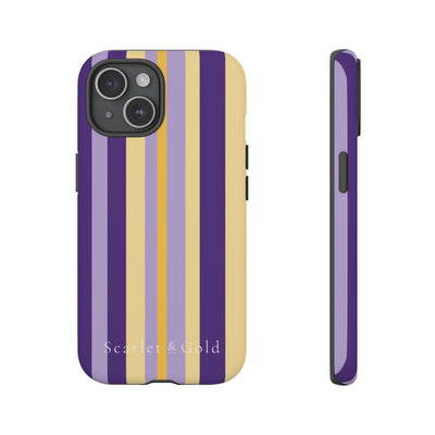 The Yellow & Purple Stripes | Phone Case