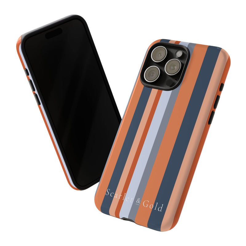 The Orange & Blue Stripes | Phone Case