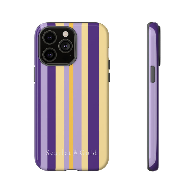 The Yellow & Purple Stripes | Phone Case