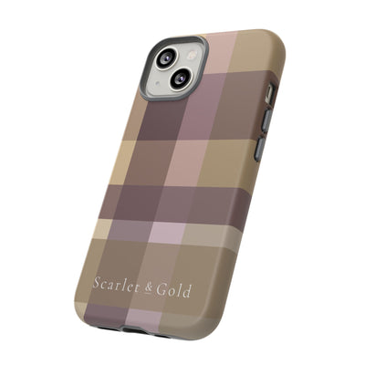 The Maroon & Gold Plaid | Phone Case