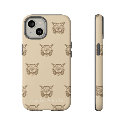 The Gold Bobcats Head Repeat | Phone Case