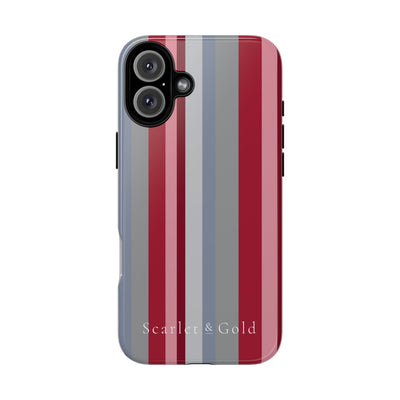 The Crimson & White Stripes | Phone Case