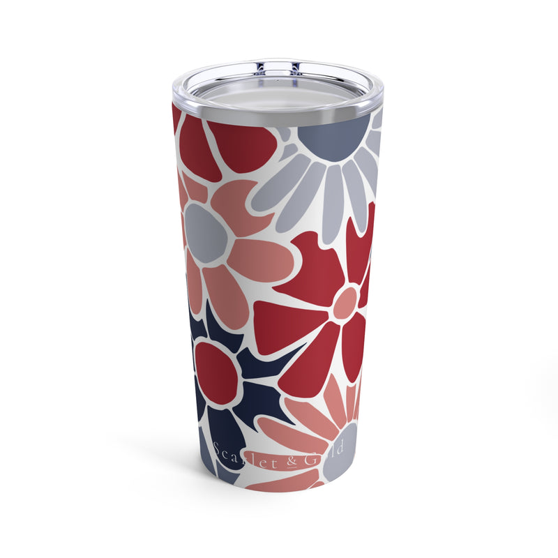 The Red & Blue Floral | Tumbler 20oz