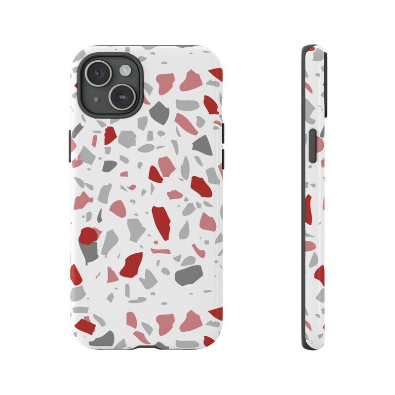 The Red & Black Terrazzo | Phone Case