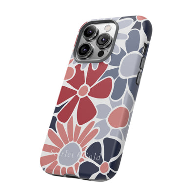 The Red & Blue Floral | Phone Case