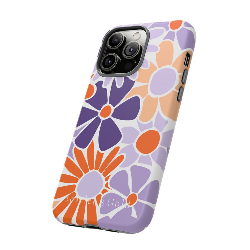 The Orange & Purple Floral | Phone Case