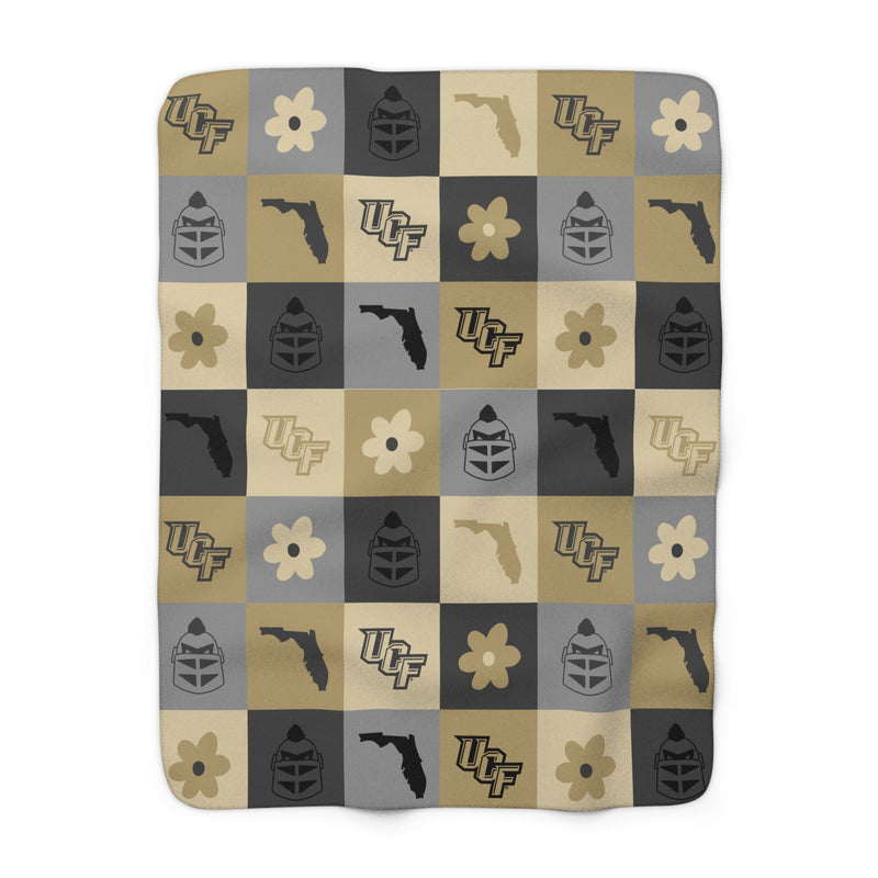 The Black and Gold All The Things | Sherpa Fleece Blanket