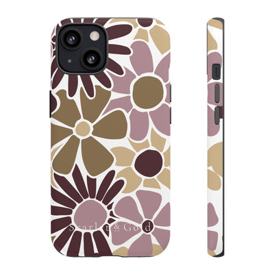 The Maroon & Gold Floral | Phone Case