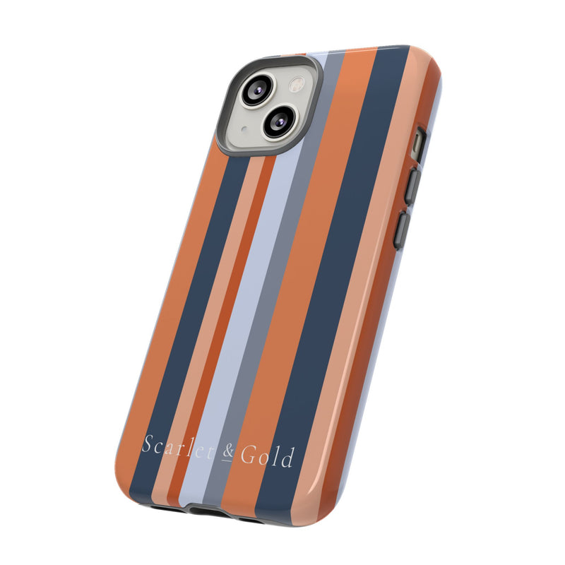 The Orange & Blue Stripes | Phone Case