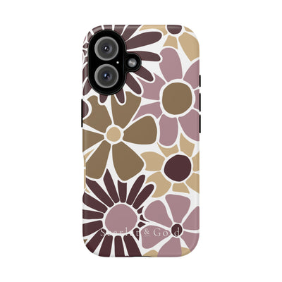 The Maroon & Gold Floral | Phone Case