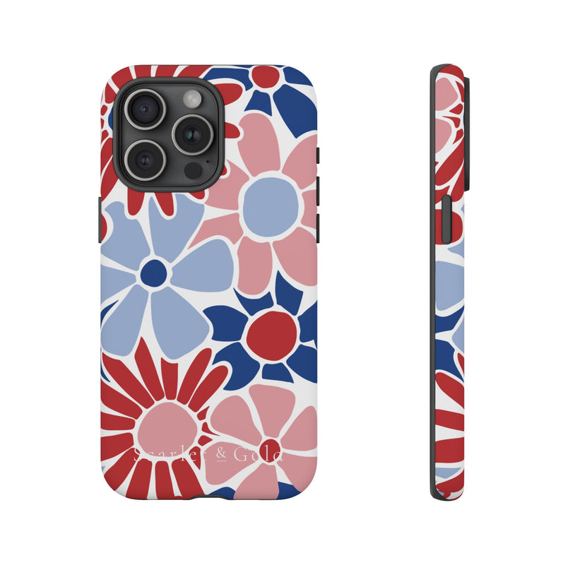 The Red & Royal Floral | Phone Case