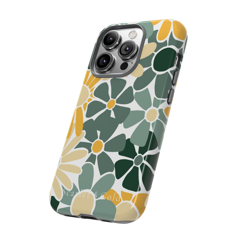 The Green & Gold Floral | Phone Case