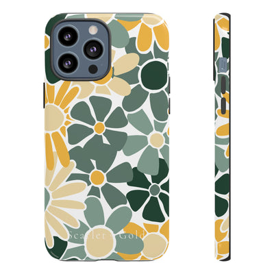 The Green & Gold Floral | Phone Case