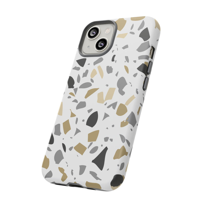 The Black & Gold Terrazzo | Phone Case