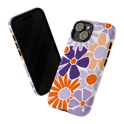 The Orange & Purple Floral | Phone Case