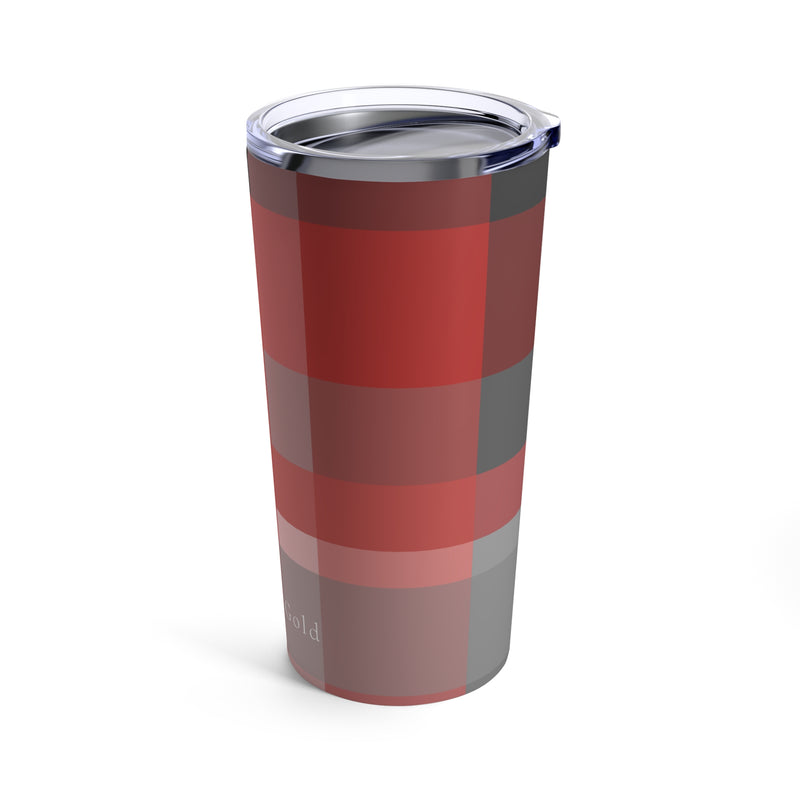 The Red & Black Plaid | Tumbler 20oz