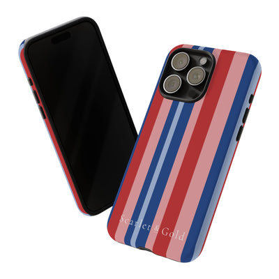 The Red & Royal Stripes | Phone Case