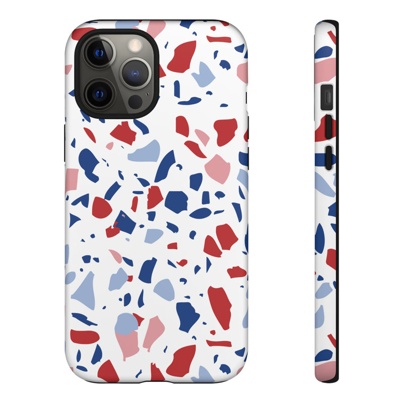 The Red & Royal Terrazzo | Phone Case