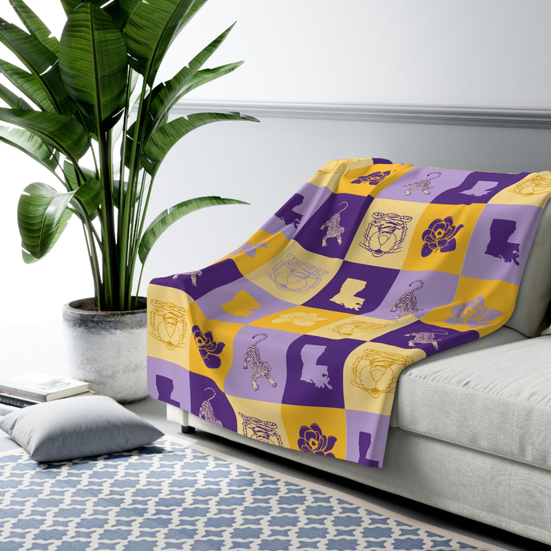 The LSU All the Things | Sherpa Fleece Blanket