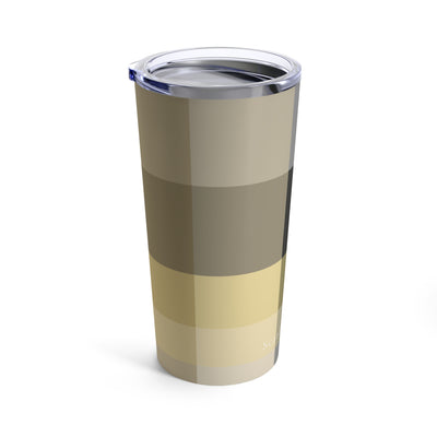 The Black and Gold Plaid | Tumbler 20oz